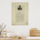 Burgeroorlog Brief van Abraham Lincoln aan mevrouw Poster (Keuken)