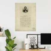 Burgeroorlog Brief van Abraham Lincoln aan mevrouw Poster (Thuiskantoor)