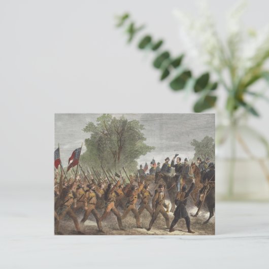 Burgeroorlog Briefkaart (Staand voorkant)