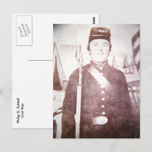 Burgeroorlog Briefkaart (Voorkant / Achterkant)