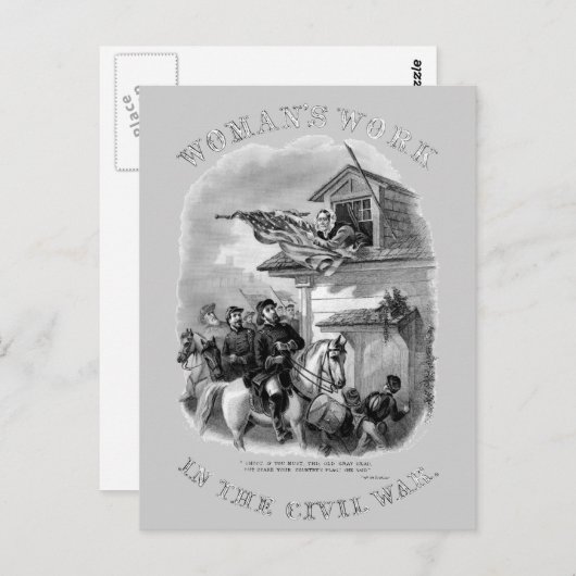 Burgeroorlog Briefkaart (Voorkant / Achterkant)