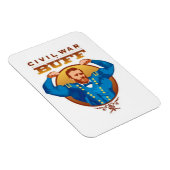 Burgeroorlog Buff-Grant Magnet Magneet (Rechterzijde)