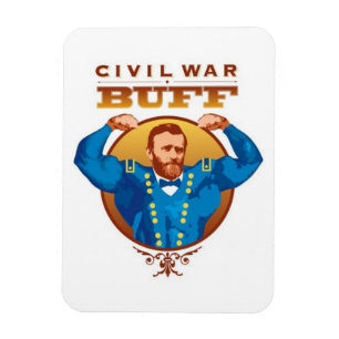 Burgeroorlog Buff-Grant Magnet Magneet