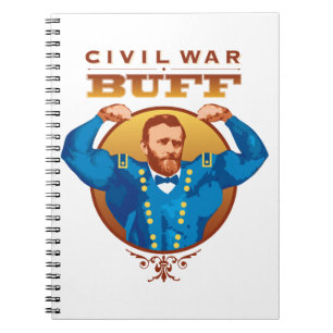 Burgeroorlog Buff-US Grant Spiral Bound Notitieboe Notitieboek