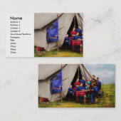 Burgeroorlog - Burgeroorlog schaakte 1861 Visitekaartje (Voorkant / Achterkant)