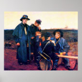 Burgeroorlog Drummer Boys Playing Cards Julian Sco Poster (Voorkant)