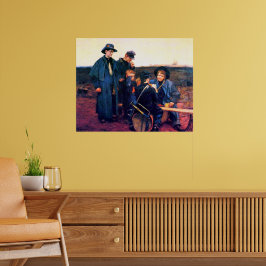 Burgeroorlog Drummer Boys Playing Cards Julian Sco Poster