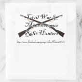 Burgeroorlog en Misc Relic Hunters Decal Rechthoekige Sticker (Tas)