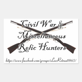 Burgeroorlog en Misc Relic Hunters Decal Rechthoekige Sticker