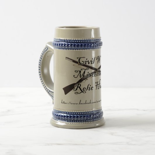 burgeroorlog en misc relic hunters stein bierpul (Voorkant links)