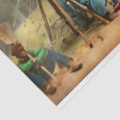 Burgeroorlog - Engineer Company 8e dag Staat 1861 Tissuepapier (Detail)