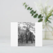 Burgeroorlog Foto Circa 1862 Briefkaart (Staand voorkant)