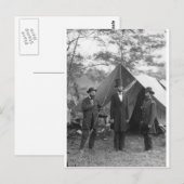 Burgeroorlog Foto Circa 1862 Briefkaart (Voorkant / Achterkant)