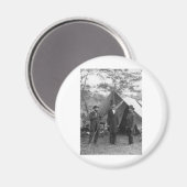 Burgeroorlog Foto Circa 1862 Magneet (Voorkant / Achterkant)