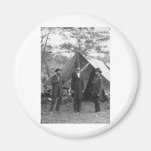 Burgeroorlog Foto Circa 1862 Magneet (Voorkant)