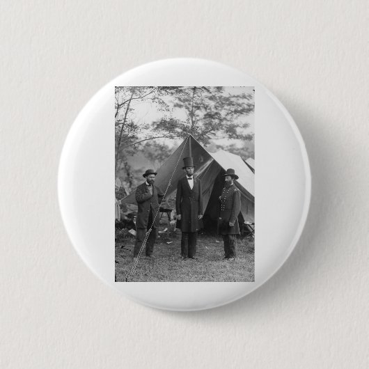 Burgeroorlog Foto Circa 1862 Ronde Button 5,7 Cm (Voorkant)