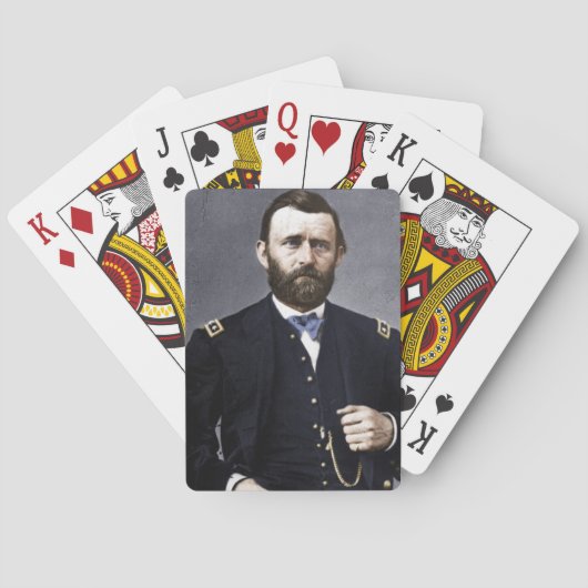 Burgeroorlog Generaal Grant Pokerkaarten (Achterkant)