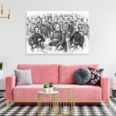 "Burgeroorlog generaals van de Unie" gewikkeld doe Canvas Afdruk (Insitu (Woonkamer))