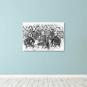 "Burgeroorlog generaals van de Unie" gewikkeld doe Canvas Afdruk (Insitu (Houten vloer))