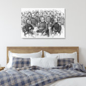 "Burgeroorlog generaals van de Unie" gewikkeld doe Canvas Afdruk (Insitu (Slaapkamer))