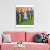Burgeroorlog Generals en Burgeroorlog Verpleegster Canvas Afdruk (Insitu (Woonkamer))