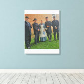 Burgeroorlog Generals en Burgeroorlog Verpleegster Canvas Afdruk (Insitu (Houten vloer))