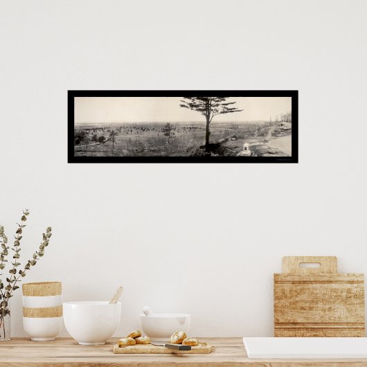 Burgeroorlog Gettysburg Foto 1909 Poster (Keuken)