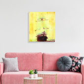  burgeroorlog Hartford Sailing Ship Canvas Afdruk (Insitu (Woonkamer))
