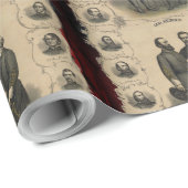 Burgeroorlog Helden 🛡️ Zuidelijke VS Generaals Wa Cadeaupapier (Rol Hoek)