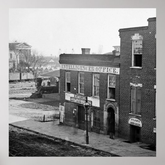 Burgeroorlog in Atlanta, 1864 Poster (Voorkant)