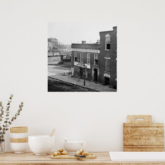 Burgeroorlog in Atlanta, 1864 Poster (Keuken)