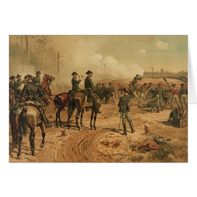 Burgeroorlog in Atlanta door Thure de Thulstrup (Voorkant Horizontaal)