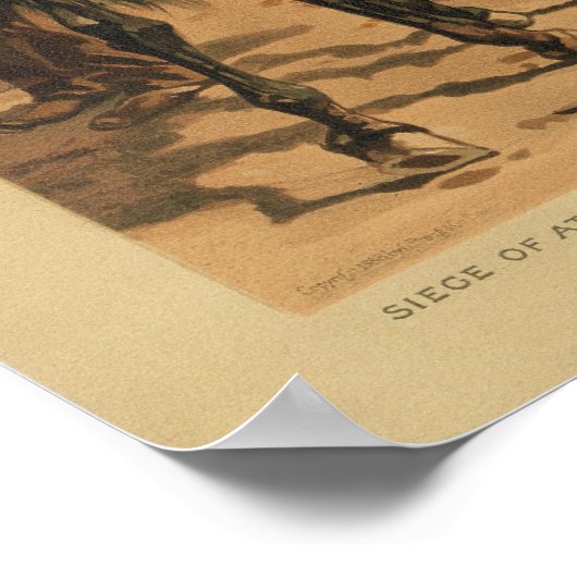 Burgeroorlog in Atlanta door Thure de Thulstrup Poster (Hoek)