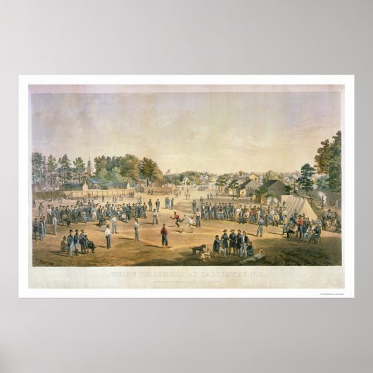 Burgeroorlog in Baseball 1863 Poster (Voorkant)