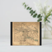 Burgeroorlog Kaart van Richmond en Petersburgh (18 (Staand voorkant)