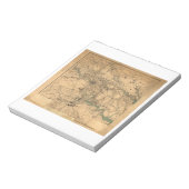 Burgeroorlog Kaart van Richmond en Petersburgh (18 Notitieblok (Linkerzijde)