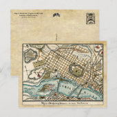 Burgeroorlog Kaart van Richmond, Virginia in 1863 (Voorkant / Achterkant)