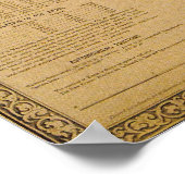 Burgeroorlog Kaart Washington DC 1862 Poster (Hoek)