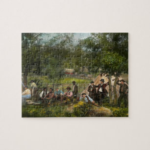 Burgeroorlog - kamp Gettysburg van kapitein Huft 1 Legpuzzel