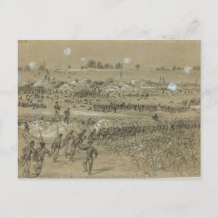 Burgeroorlog: Leger van de Unie in Petersburg en R Briefkaart