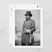 Burgeroorlog Portret, 1860 Briefkaart (Voorkant / Achterkant)