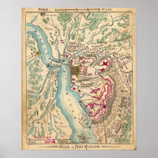 Burgeroorlog-Siege van Port Hudson Poster