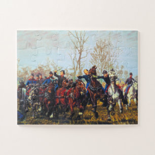 Burgeroorlog Slag Scène 1887 William T Trego Legpuzzel