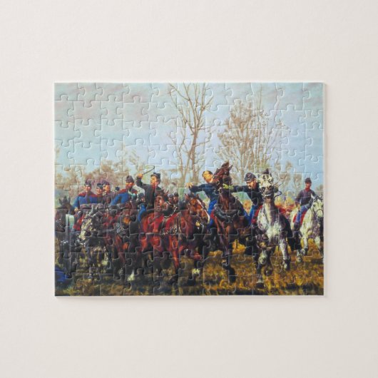 Burgeroorlog Slagveld 1887 William T Trego Legpuzzel (Horizontaal)