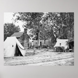 Burgeroorlog-slagveldziekenhuis, 1862 poster