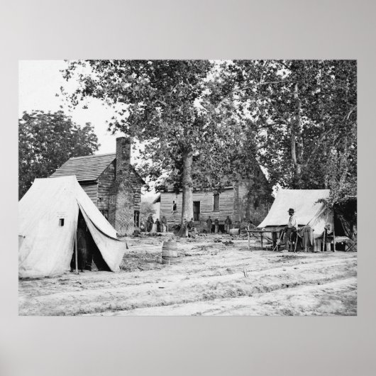 Burgeroorlog-slagveldziekenhuis, 1862 poster (Voorkant)