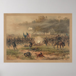 Burgeroorlog Strijd tegen Antietam Sharpsburg Afdr Poster