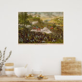 Burgeroorlog Strijd tegen Chickamauga door Kurz & Poster (Keuken)