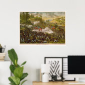 Burgeroorlog Strijd tegen Chickamauga door Kurz & Poster (Thuiskantoor)