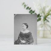 Burgeroorlog-tijdperk portret van een onbekende vr briefkaart (Staand voorkant)